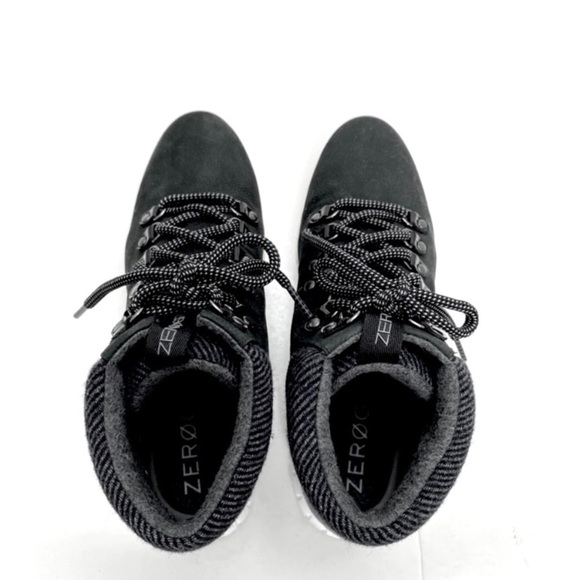 COLE Haan Zerogrand Nubuck Waterproof Sneaker Hiker Boots Black Size10 #W17873 - Picture 7 of 9